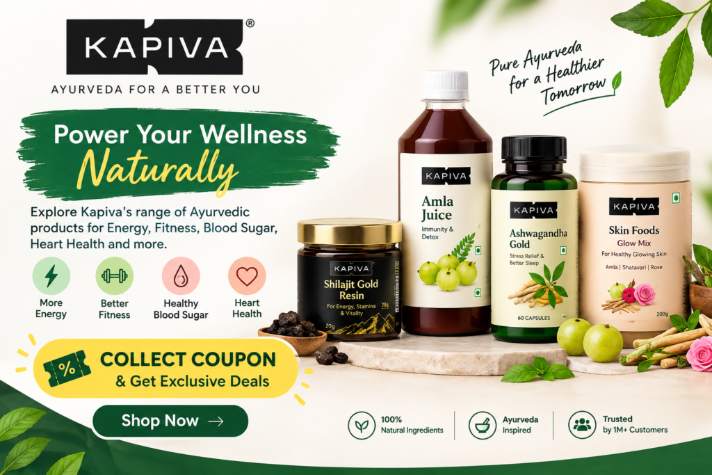 Kapiva Products: Explore Ayurvedic Supplements for Energy, Fitness, Blood Sugar, and Heart Health